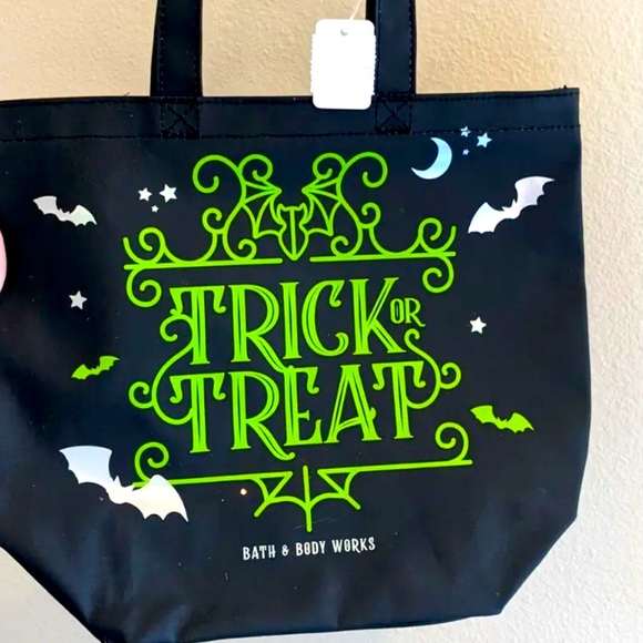 Glow In The Dark Halloween Tote Bag Bath and Body Works RARE - Picture 2 of 8